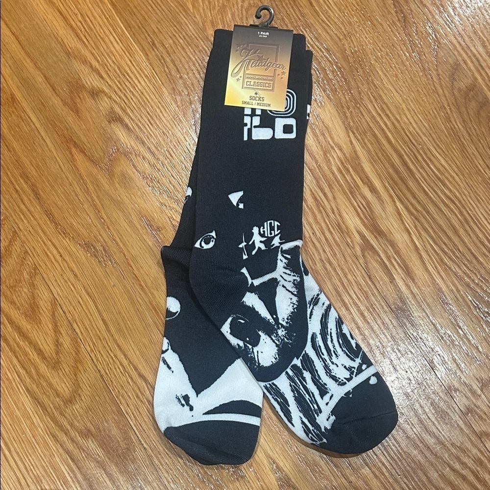 HC Black and Blue Graphic Men's Socks